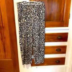 Banana Republic leopard print pajama pants. Size M